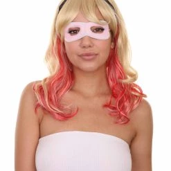 Adult Women's 17" Inch Medium Length Halloween Animated Spider Of Ghost Costume Wig, Synthetic Soft Fiber Hair, Perfect For Your Next Cosplay Conventiton And Group Anime Party! | HPO