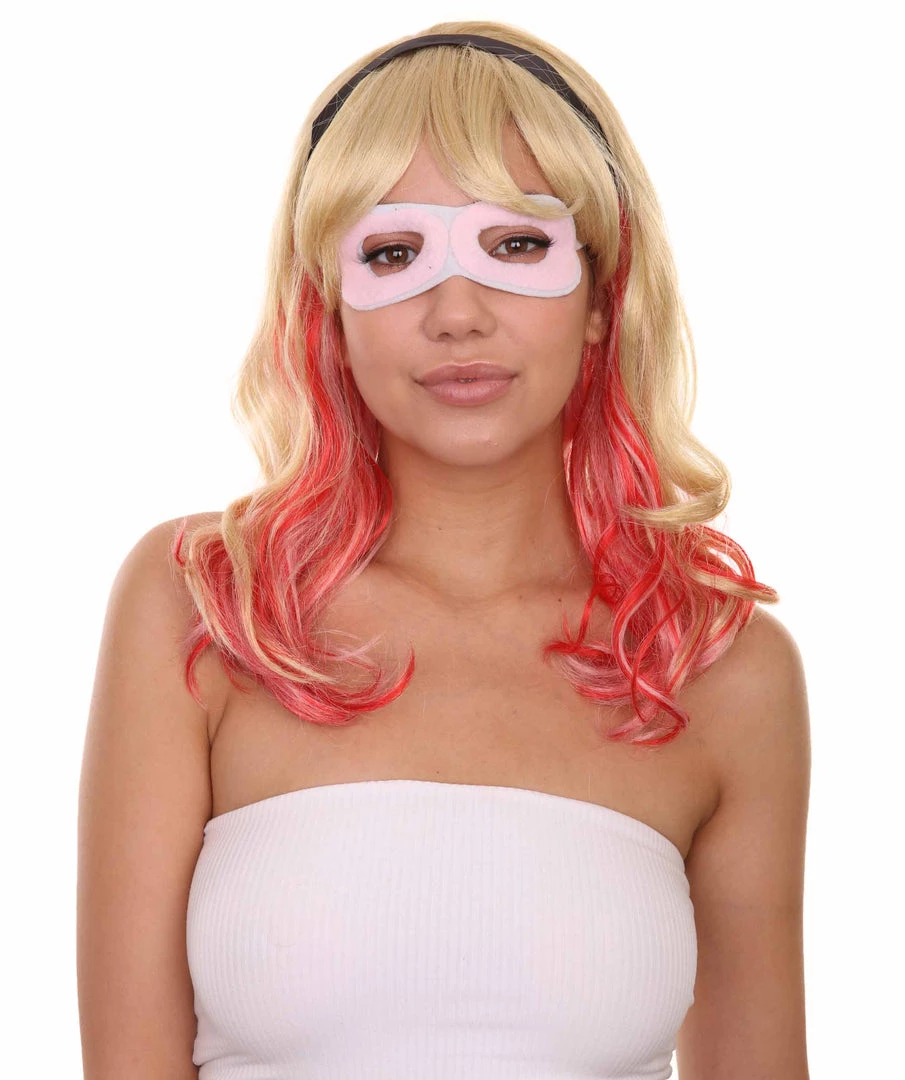 Adult Women's 17" Inch Medium Length Halloween Animated Spider Of Ghost Costume Wig, Synthetic Soft Fiber Hair, Perfect For Your Next Cosplay Conventiton And Group Anime Party! | HPO 2 Adult Women's 17" Inch Medium Length Halloween Animated Spider Of Ghost Costume Wig, Synthetic Soft Fiber Hair, Perfect For Your Next Cosplay Conventiton And Group Anime Party! | HPO