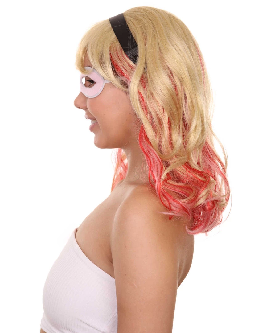 Adult Women's 17" Inch Medium Length Halloween Animated Spider Of Ghost Costume Wig, Synthetic Soft Fiber Hair, Perfect For Your Next Cosplay Conventiton And Group Anime Party! | HPO 4 Adult Women's 17" Inch Medium Length Halloween Animated Spider Of Ghost Costume Wig, Synthetic Soft Fiber Hair, Perfect For Your Next Cosplay Conventiton And Group Anime Party! | HPO