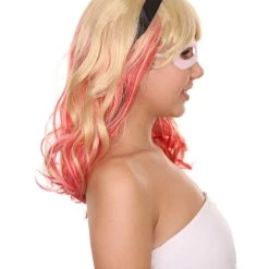 Adult Women's 17" Inch Medium Length Halloween Animated Spider Of Ghost Costume Wig, Synthetic Soft Fiber Hair, Perfect For Your Next Cosplay Conventiton And Group Anime Party! | HPO 14 Adult Women's 17