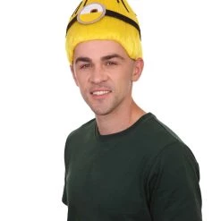 HPO Animation Yellow Mens Wig | Yellow Tall Wig | Premium Breathable Capless Cap Men's