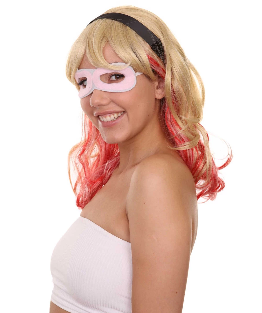 Adult Women's 17" Inch Medium Length Halloween Animated Spider Of Ghost Costume Wig, Synthetic Soft Fiber Hair, Perfect For Your Next Cosplay Conventiton And Group Anime Party! | HPO 3 Adult Women's 17" Inch Medium Length Halloween Animated Spider Of Ghost Costume Wig, Synthetic Soft Fiber Hair, Perfect For Your Next Cosplay Conventiton And Group Anime Party! | HPO