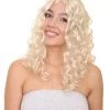 HPO 70's Glam Womens Wig | Blonde Retro Wig | Premium Breathable Capless Cap