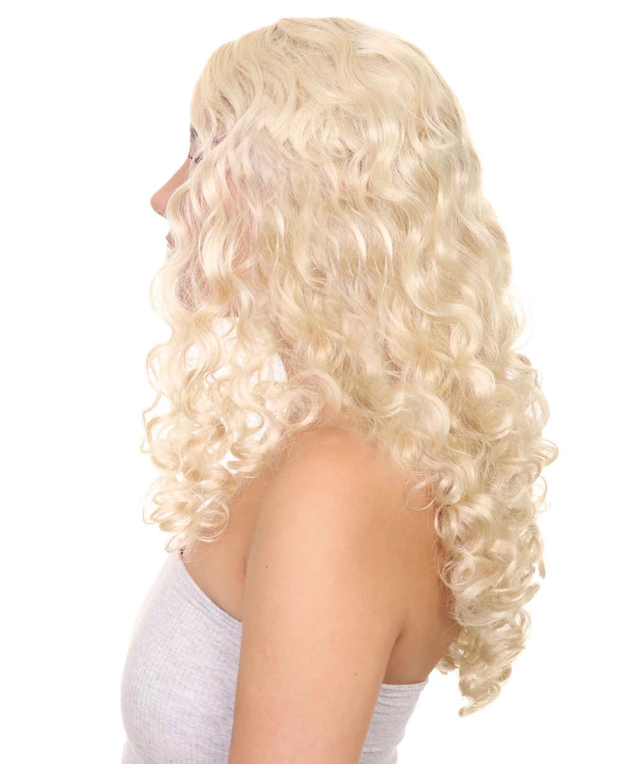 HPO 70's Glam Womens Wig | Blonde Retro Wig | Premium Breathable Capless Cap 4 HPO 70's Glam Womens Wig | Blonde Retro Wig | Premium Breathable Capless Cap
