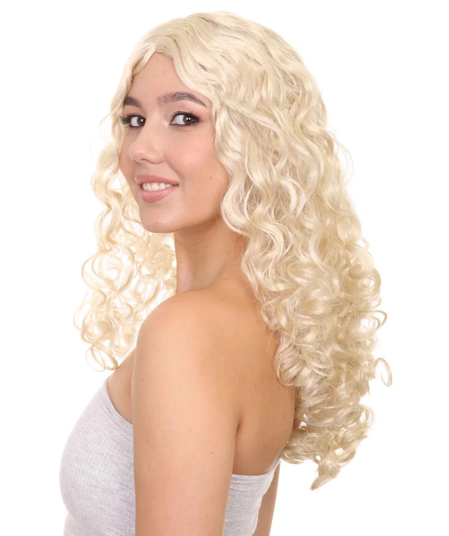HPO 70's Glam Womens Wig | Blonde Retro Wig | Premium Breathable Capless Cap 3 HPO 70's Glam Womens Wig | Blonde Retro Wig | Premium Breathable Capless Cap
