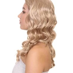 HPO Men's Long Curly Wave Braided Womens Wigs | Traditional Princess Blonde Wig | Premium Breathable Capless Cap 13 HPO Men's Long Curly Wave Braided Womens Wigs | Traditional Princess Blonde Wig | Premium Breathable Capless Cap