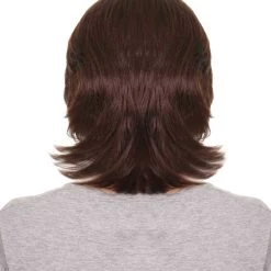 HPO Men's 80s Disco Men Wig | Brown Old Styled Cosplay Halloween Wig | Premium Breathable Capless Cap