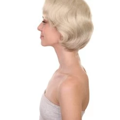 HPO Men's Prada Devil Miranda | Grey White Swoop Movie Wig | Premium Halloween Wig