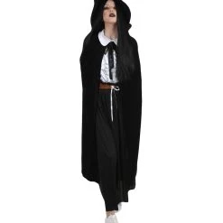HPO Adult Women's Witch Costume W/ Hat Costume | Black Halloween Costume 18 HPO Adult Women's Witch Costume W/ Hat Costume | Black Halloween Costume