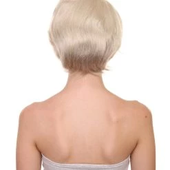 HPO Men's Prada Devil Miranda | Grey White Swoop Movie Wig | Premium Halloween Wig