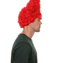 HPO Drama Queen Red Mens Wig | Red Cosplay Halloween Wig | Premium Breathable Capless Cap Men's 13 HPO Drama Queen Red Mens Wig | Red Cosplay Halloween Wig | Premium Breathable Capless Cap Men's