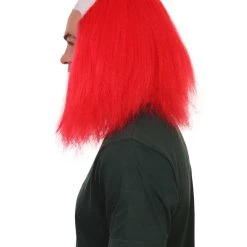 HPO Scary Bald Red Mens Clown Wig | Cosplay Halloween Wig Men's