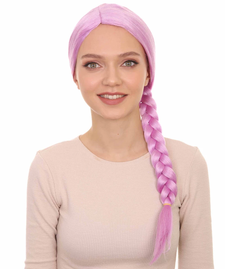 HPO Womens Slovenia Braided Wig Song Contest 2018 | Purple Celebrity Wigs | Premium Breathable Capless Cap 1 HPO Womens Slovenia Braided Wig Song Contest 2018 | Purple Celebrity Wigs | Premium Breathable Capless Cap