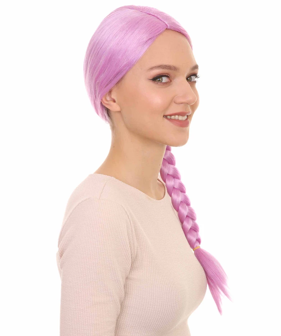HPO Womens Slovenia Braided Wig Song Contest 2018 | Purple Celebrity Wigs | Premium Breathable Capless Cap 6 HPO Womens Slovenia Braided Wig Song Contest 2018 | Purple Celebrity Wigs | Premium Breathable Capless Cap