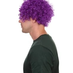 HPO Mens Scary Bald Clown Curly Wigs Collection | Cosplay Halloween Wigs Men's