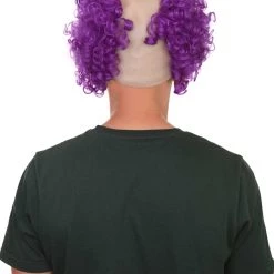 HPO Mens Scary Bald Clown Curly Wigs Collection | Cosplay Halloween Wigs Men's