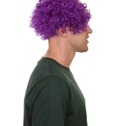 HPO Mens Scary Bald Clown Curly Wigs Collection | Cosplay Halloween Wigs Men's