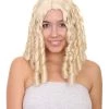 HPO Blonde Glamour Womens Wig | Party Event Ready Cosplay Halloween Wig | Premium Breathable Capless Cap