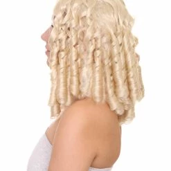 HPO Blonde Glamour Womens Wig | Party Event Ready Cosplay Halloween Wig | Premium Breathable Capless Cap