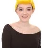 HPO Women's Animation Style Wig | Yellow Wigs | Premium Breathable Capless Cap