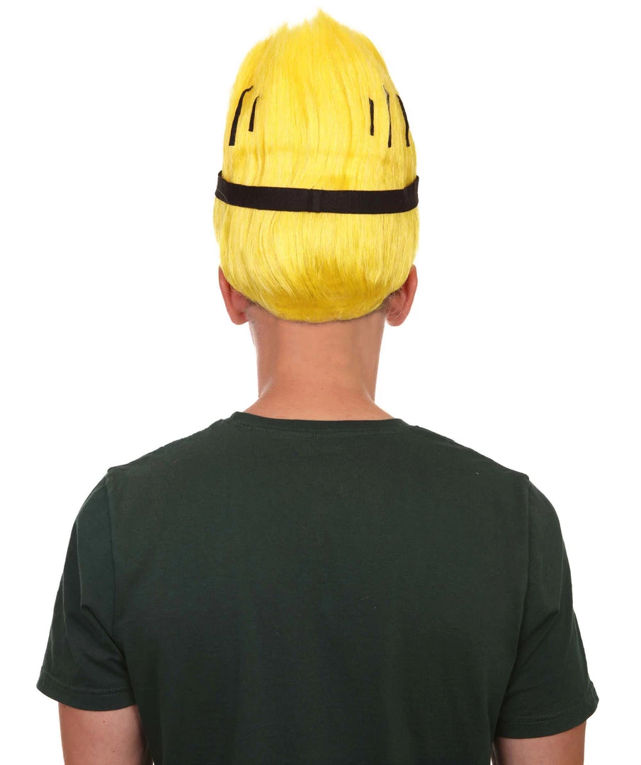 HPO Animation Yellow Mens Wig | Yellow Cartoon Wig | Premium Breathable Capless Cap 5 HPO Animation Yellow Mens Wig | Yellow Cartoon Wig | Premium Breathable Capless Cap