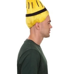 HPO Animation Yellow Mens Wig | Yellow Cartoon Wig | Premium Breathable Capless Cap 15 HPO Animation Yellow Mens Wig | Yellow Cartoon Wig | Premium Breathable Capless Cap