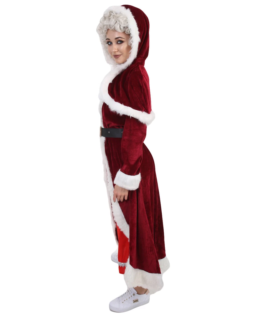 HPO Adult Women's Deluxe Classic Mrs. Santa Claus Costume | Multi Cosplay Xmas Costume 4 HPO Adult Women's Deluxe Classic Mrs. Santa Claus Costume | Multi Cosplay Xmas Costume