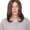 HPO Hollywood Mens Rocker Wig | Pop Star Cosplay Halloween Wig | Premium Breathable Capless Cap