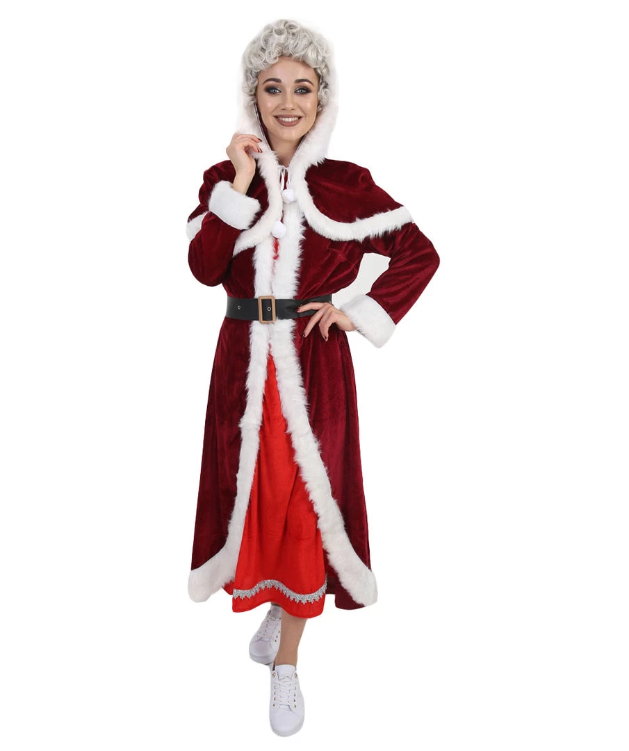HPO Adult Women's Deluxe Classic Mrs. Santa Claus Costume | Multi Cosplay Xmas Costume 1 HPO Adult Women's Deluxe Classic Mrs. Santa Claus Costume | Multi Cosplay Xmas Costume