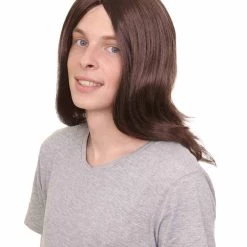 HPO Hollywood Mens Rocker Wig | Pop Star Cosplay Halloween Wig | Premium Breathable Capless Cap