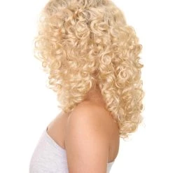 HPO Women's Latina Diva Womens Wig | Long Curly Blond Fancy Halloween Wig | Premium Breathable Capless Cap 12 HPO Women's Latina Diva Womens Wig | Long Curly Blond Fancy Halloween Wig | Premium Breathable Capless Cap