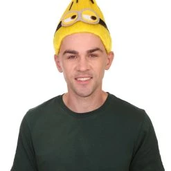 HPO Animation Yellow Mens Wig | Tall Yellow Cartoon Wig | Premium Breathable Capless Cap