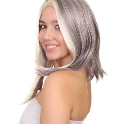 HPO TV President Womens Wig | Blond Black Movie Wig | Premium Breathable Capless Cap Men's