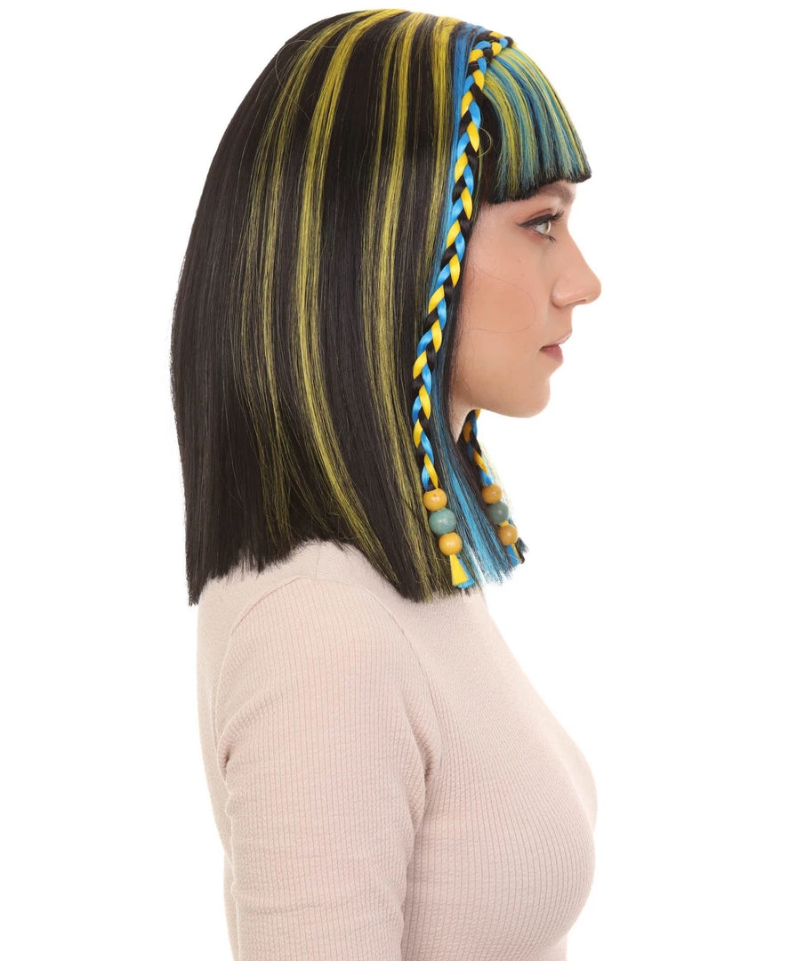 HPO Womens Medium Straight Styles Multi Color Wig | Premium Breathable Capless Cap 5 HPO Womens Medium Straight Styles Multi Color Wig | Premium Breathable Capless Cap