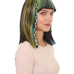 HPO Womens Medium Straight Styles Multi Color Wig | Premium Breathable Capless Cap 14 HPO Womens Medium Straight Styles Multi Color Wig | Premium Breathable Capless Cap