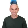 HPO Cartoon Mens Wig | Blue Cosplay Halloween Wig Men's
