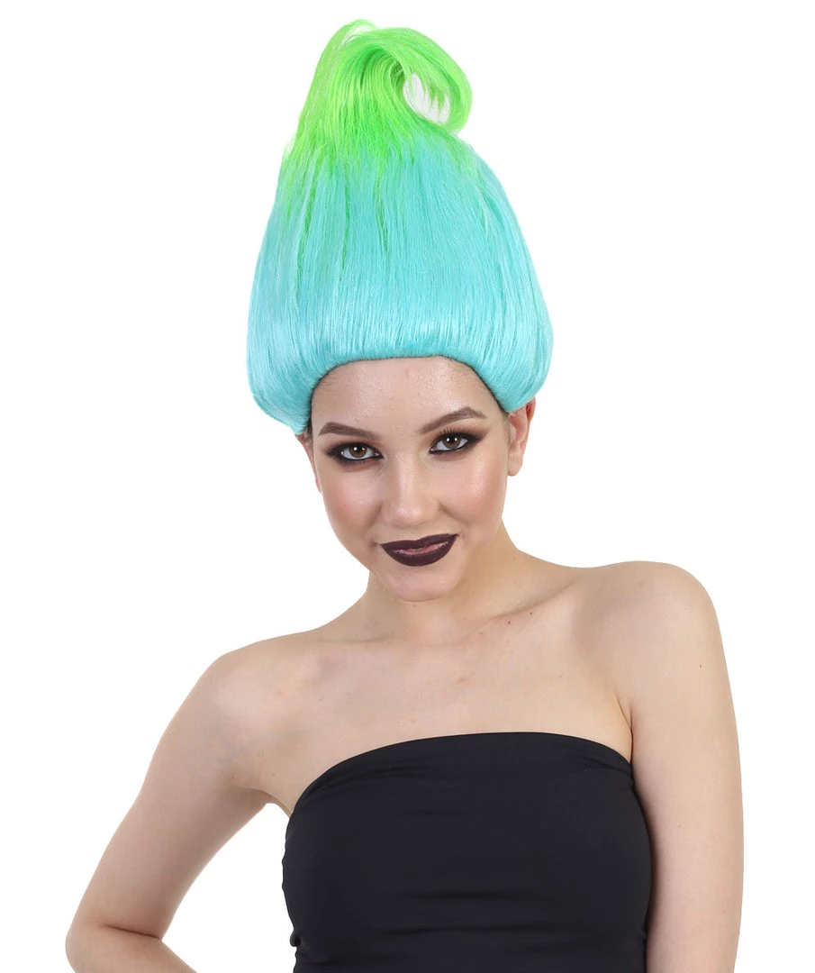 BC SALE Bluish Green Troll Wigs | Cosplay Trolls Wig | Premium Breathable Capless Cap 3 BC SALE Bluish Green Troll Wigs | Cosplay Trolls Wig | Premium Breathable Capless Cap