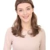 HPO Brown Braid Womens Wig | Cosplay Halloween Wig | Premium Breathable Capless Cap Women's