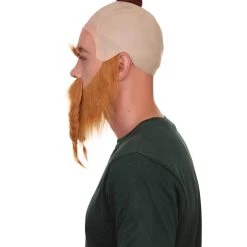 HPO Dwarf Warrior Mens Wig | Full Beard And Moustaches Set Wig Men's