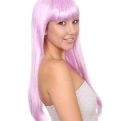 HPO Long Bob Womens Wig | Fancy Party Event Ready Halloween Wig (Lots Of Color Options) | Premium Breathable Capless Cap