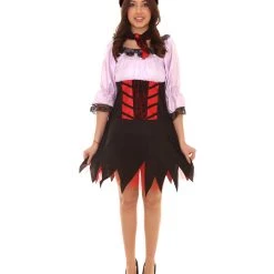 HPO Adult Women's Sexy Pirate Costume | Lt Purple Cosplay Costume