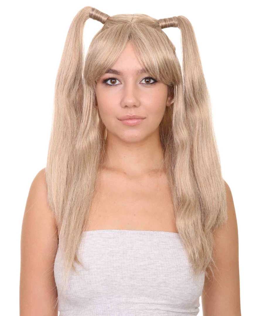 HPO Men's Lolita Cosplay Womens Wig | Long Blond Ponitail Character Wig | Premium Breathable Capless Cap 2 HPO Men's Lolita Cosplay Womens Wig | Long Blond Ponitail Character Wig | Premium Breathable Capless Cap