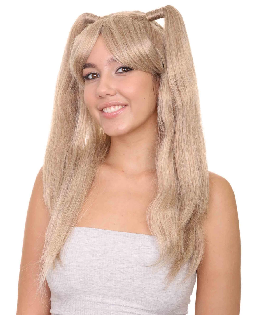 HPO Men's Lolita Cosplay Womens Wig | Long Blond Ponitail Character Wig | Premium Breathable Capless Cap 1 HPO Men's Lolita Cosplay Womens Wig | Long Blond Ponitail Character Wig | Premium Breathable Capless Cap