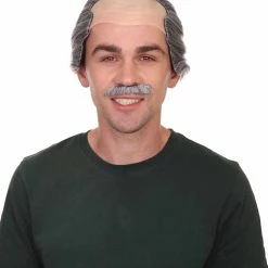 HPO Crime Film Mens Wig | Black & White Wig