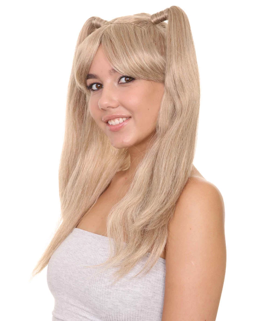 HPO Men's Lolita Cosplay Womens Wig | Long Blond Ponitail Character Wig | Premium Breathable Capless Cap 3 HPO Men's Lolita Cosplay Womens Wig | Long Blond Ponitail Character Wig | Premium Breathable Capless Cap