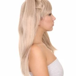 HPO Men's Lolita Cosplay Womens Wig | Long Blond Ponitail Character Wig | Premium Breathable Capless Cap 15 HPO Men's Lolita Cosplay Womens Wig | Long Blond Ponitail Character Wig | Premium Breathable Capless Cap