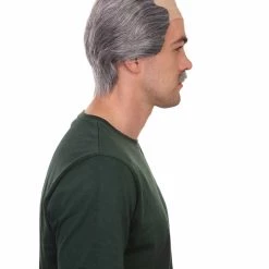 HPO Crime Film Mens Wig | Black & White Wig