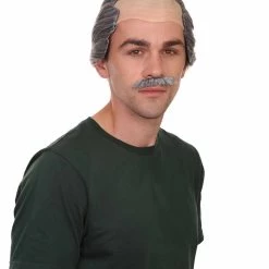 HPO Crime Film Mens Wig | Black & White Wig