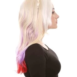 HPO Mixed Color Braided Womens Wig | Fancy Party Event Ready Halloween Wig | Premium Breathable Capless Cap Women's 13 HPO Mixed Color Braided Womens Wig | Fancy Party Event Ready Halloween Wig | Premium Breathable Capless Cap Women's