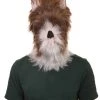 HPO Furry Fox Collection | Men's White And Brown Straight Furry Fox Cosplay Wig | Premium Breathable Capless Cap